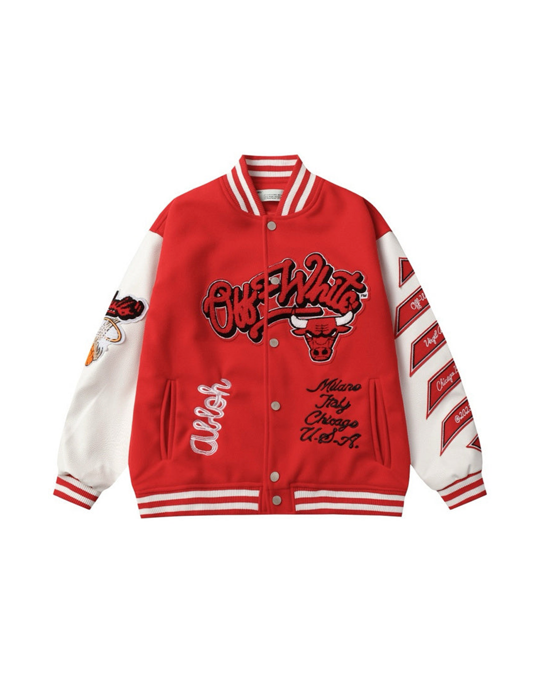 Jaqueta College OW Chicago Bulls - Vermelha