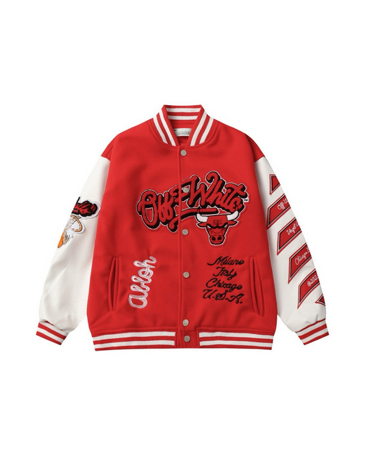 Jaqueta College OW Chicago Bulls - Vermelha