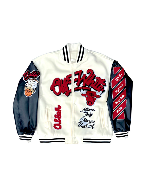 Jaqueta College OW Chicago Bulls - Branca