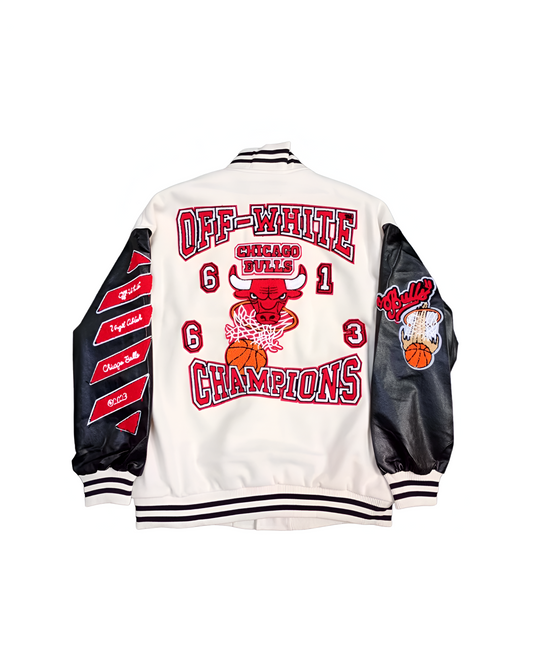 Jaqueta College OW Chicago Bulls - Branca
